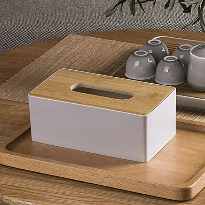 Wooden Toilet Paper Box